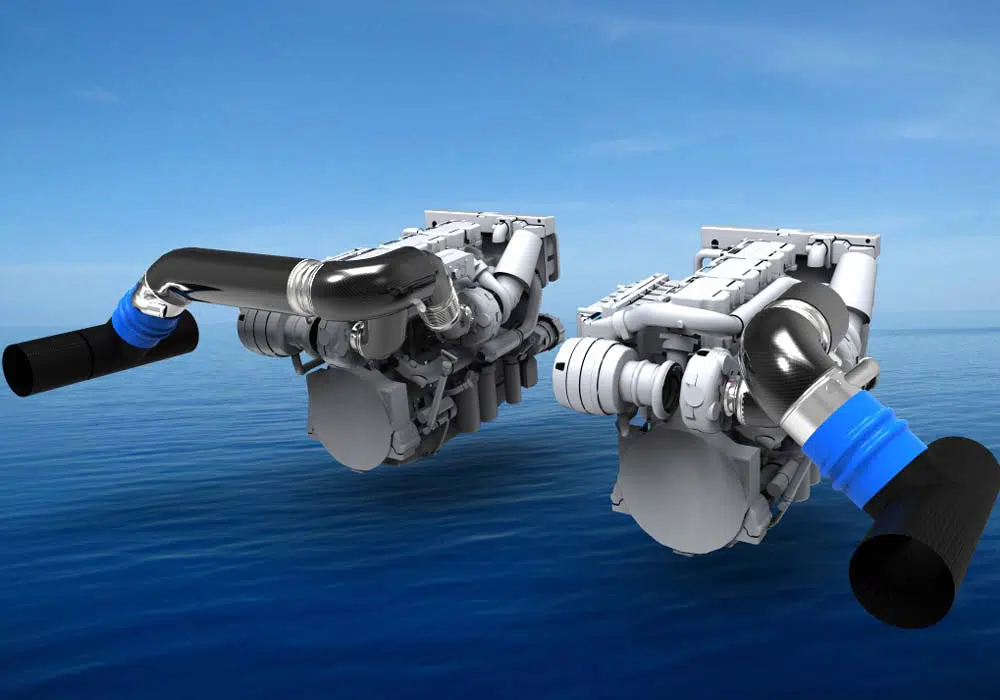 Caterpillar C18 Marine Engine - Marine Exhaust Engineering & Design